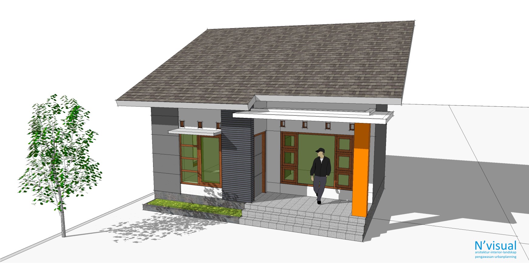 Contoh Gambar Desain Rumah  5x6 Informasi Desain dan Tipe 