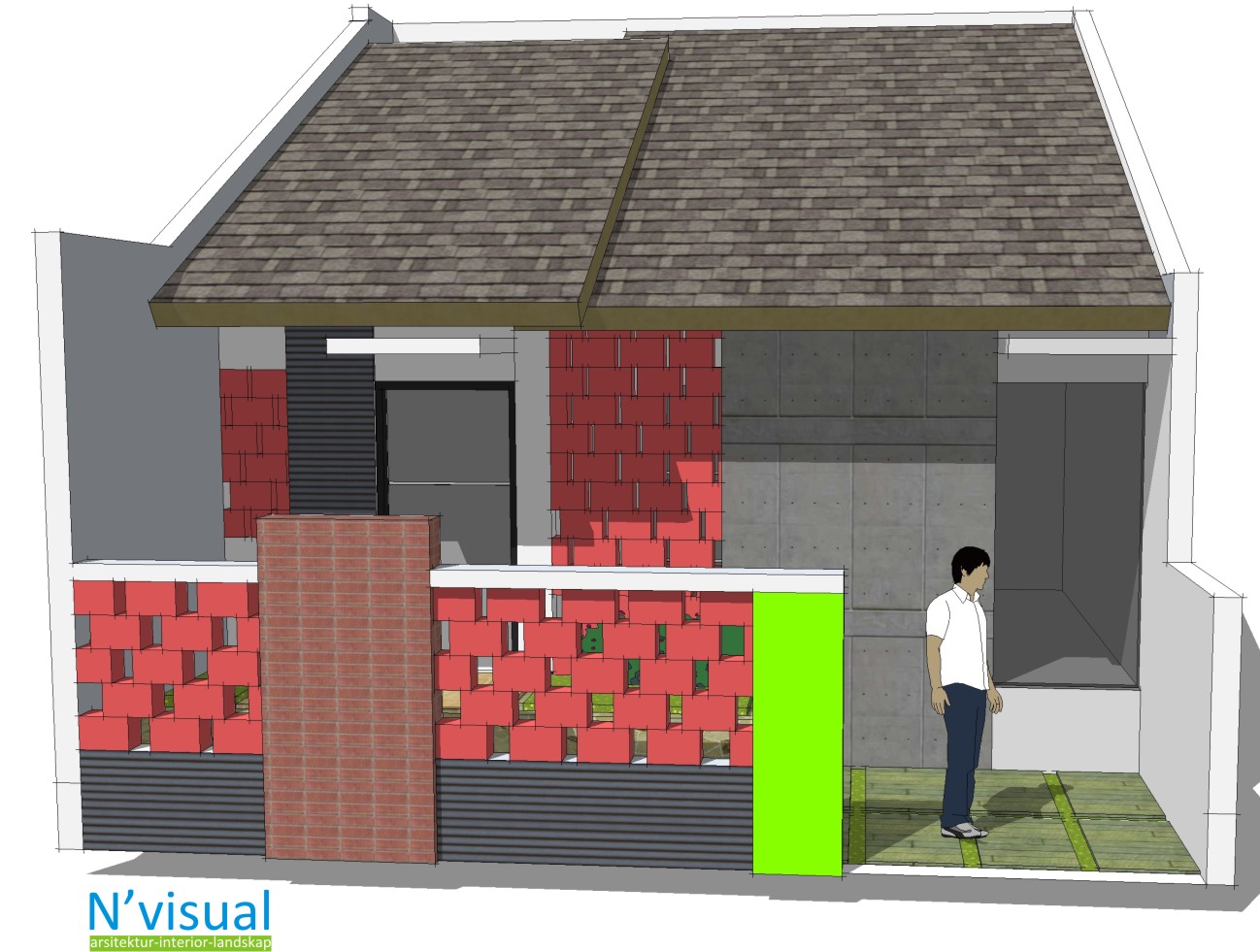 Gambar Pagar  Rumah  Dari Batako Desain Rumah 